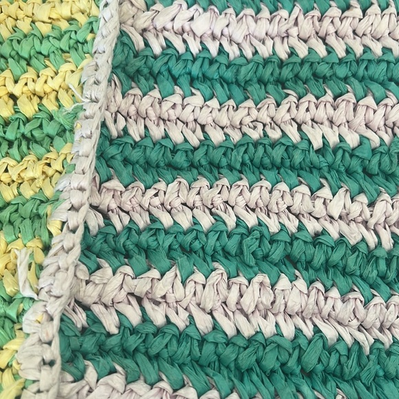 Anabaglish Raffia Boho Colorful Striped Tote Bag - Picture 5 of 10